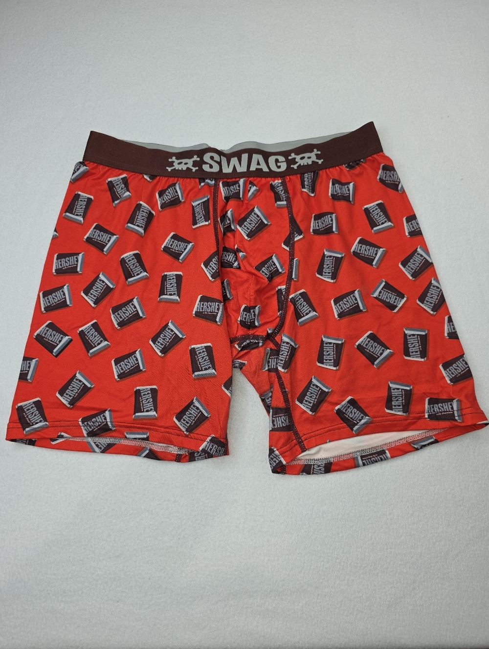 Hershey's Swag Red Graphic Chocolate Bars Boxers Briefs Size XL NWOT AN-1605